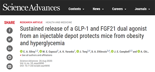 GLP1-ELP和ELP-FGF21协同治疗具有减肥作用 贝斯特全球最奢华的游戏平台